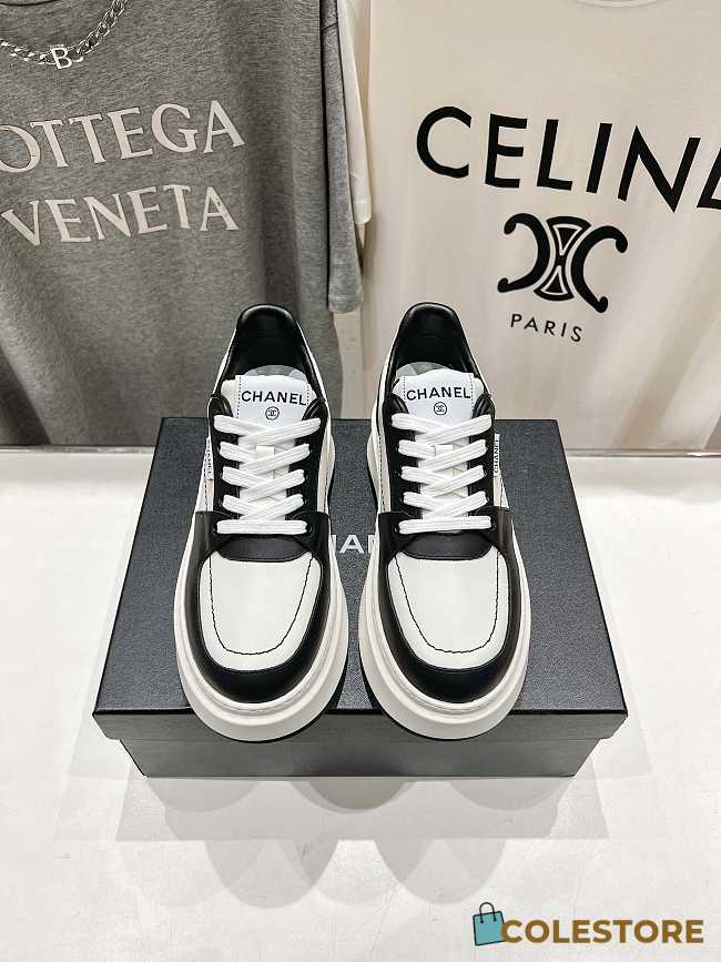 Colestore Chanel Sneake Black And White - 1