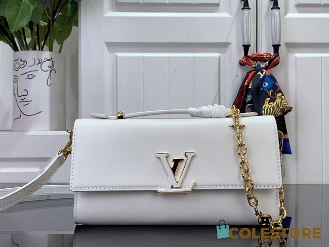 Colestore Louis Vuitton Wallet Chain Capucines White 12x4x23cm - 1