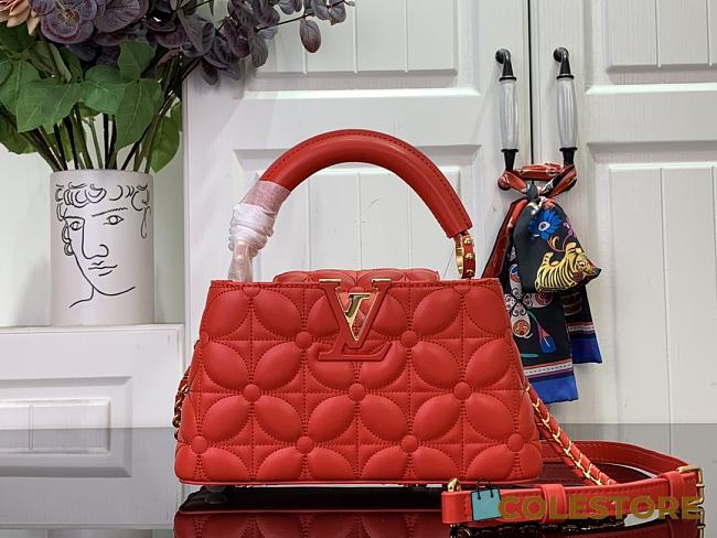 Colestore Louis Vuitton Capucines East-West Red 33x19x9cm - 1