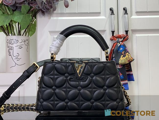 Colestore Louis Vuitton Capucines East-West Mini Black 22x12x8cm - 1