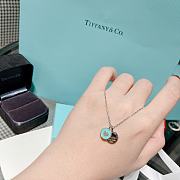 Colestore Tiffany & Co. Return To Tiffany Double Circle Pendant with Blue Enamel - 6