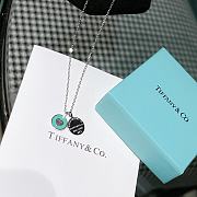 Colestore Tiffany & Co. Return To Tiffany Double Circle Pendant with Blue Enamel - 4