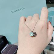 Colestore Tiffany & Co. Return To Tiffany Double Circle Pendant with Blue Enamel - 3