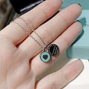 Colestore Tiffany & Co. Return To Tiffany Double Circle Pendant with Blue Enamel - 2