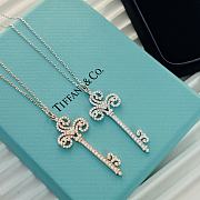 Colestore Tiffany & Co. Key Necklace Rose Gold And Silver  - 3