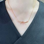 Colestore Tiffany & Co. Return To Tiffany Knot Circle Pendant in Rose Gold with Pink Sapphires - 2