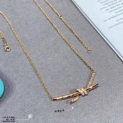 Colestore Tiffany Knot Pendant in Gold with Diamonds - 1