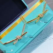 Colestore Tiffany Knot Pendant in Gold with Diamonds - 5