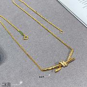 Colestore Tiffany Knot Pendant in Gold with Diamonds - 3