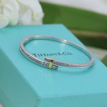 Colestor Tiffany T Bracelet Silver With Diamond