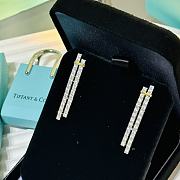 Colestore Tiffany Edge Drop Earrings Silver  - 6