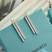 Colestore Tiffany Edge Drop Earrings Silver  - 5