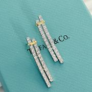 Colestore Tiffany Edge Drop Earrings Silver  - 2