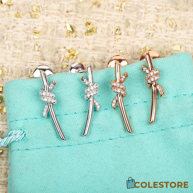 Colestore Tiffany & Co. Tiffany Knot Earrings Silver And Gold - 1
