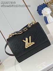 Colestore Louis Vuitton Twist MM Epi Bag Black/Red 14x10.2x8.5CM - 1