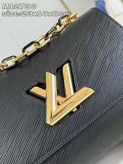 Colestore Louis Vuitton Twist MM Epi Bag Black/Red 14x10.2x8.5CM - 2