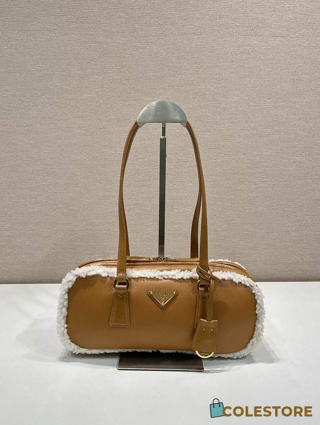 Colestore Prada Medium Shearling Two-handle Bag 27x12x6CM - 1