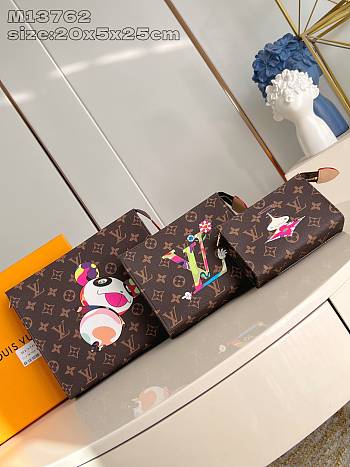 Colestore Louis Vuitton Trio Toiletry Pouch Other Monogram Canvas 25x20x5CM