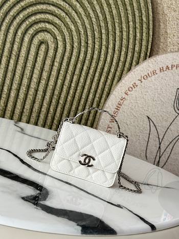 Colestore Chanel 2022cc Enamel Handle Chain Small Bag