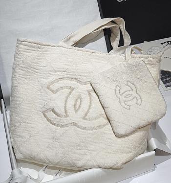 Colestore Chanel 2022 CC Terry Beach Tote Set