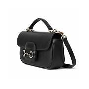 Colestore Gucci Horsebit 1955 Soft Small Top Handle Bag 22.5x12.5x5.5CM - 2