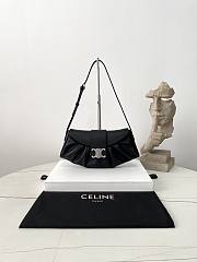 Colesore Celine Teen Polly In Supple Grained Calfskin Black 29.5×14.5×3CM - 1