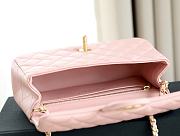 Colestore Chanel Lambskin Quilted Mini CC Pearl Crush Rectangular Flap Pink 20x13x7CM - 5
