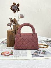Colestore Chanel Kelly Bag in Washed Denim 19x7x12CM - 5