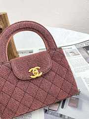 Colestore Chanel Kelly Bag in Washed Denim 19x7x12CM - 4