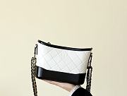 Colestore Chanel Gabrielle Hobo Bag Black And White 20CM - 5