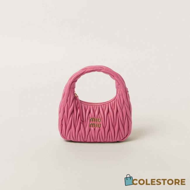Colestore Miu Miu Wander Matelasse Nappa Leather Hobo Bag 20x17x6CM - 1