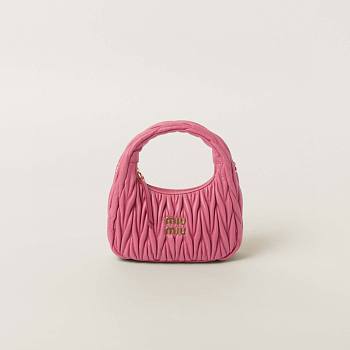 Colestore Miu Miu Wander Matelasse Nappa Leather Hobo Bag 20x17x6CM