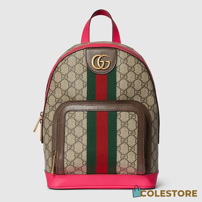 Colestore Gucci Small Ophidia Gg Backpack in Pink 22x29x15CM - 1