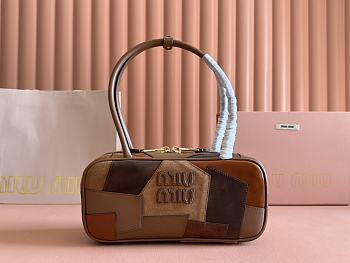 Colestore Miu Miu Beau Leather Patchwork Bag 28x15x9CM