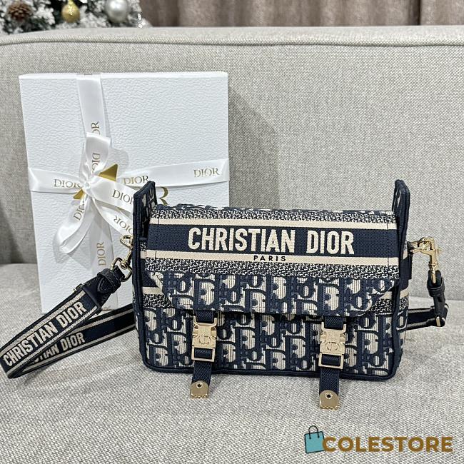 Colestore Dior Small Diorcamp Bag Blue D Oblique 23x15x8CM - 1