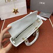 Colestore Dior D-Joy DioramourBag White Calfskin With Black And Red Je Vous Adore Print 22x12x6CM - 3