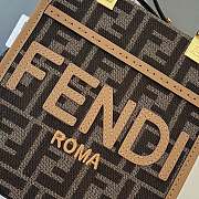 Colestore Fendi Mini Sunshine Shopper Brown 17.5x6x16.5CM - 2