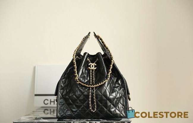 Colestore Chanel 25c HoBo Black Bag 40x30x15CM - 1