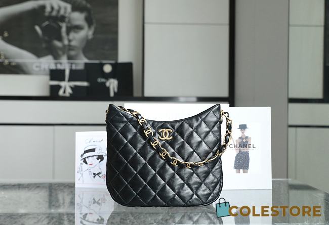 Colestore Chanel Hobo Calfskin Leather 26x30x7CM - 1