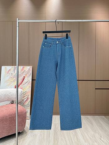 Colestore Wide Leg Trousers Tweed 
