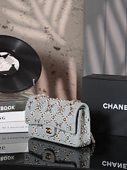 Colestore Chanel 21A Pearl Strass Crystal CC Medium Classic Double Flap Bag 15.5x25.5x6x5CM - 6