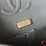 Colestore Chanel 21A Pearl Strass Crystal CC Medium Classic Double Flap Bag 15.5x25.5x6x5CM - 5