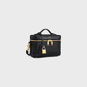 Colestore Celine Vanity In Smooth Satinated Calfskin Black 18x12x18CM - 6