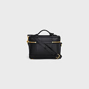 Colestore Celine Vanity In Smooth Satinated Calfskin Black 18x12x18CM - 5