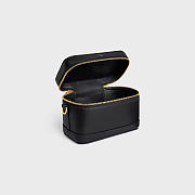 Colestore Celine Vanity In Smooth Satinated Calfskin Black 18x12x18CM - 3