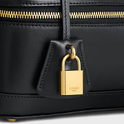 Colestore Celine Vanity In Smooth Satinated Calfskin Black 18x12x18CM - 2