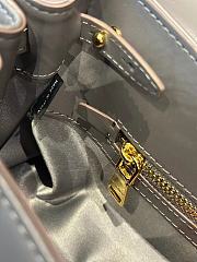 Colestore Miu Miu Clay Grey Leather Shoulder Bag 28x11x15CM - 3