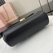 Colestore Miu Miu Handbag With Chain Black 24x13.5x9CM - 3