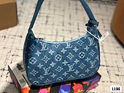Colestore Louis Vuitton Classic Denim Hobo Underarm Bag 22x12CM - 4