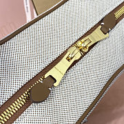 Colestore Miu Miu Beau Canvas And Leather Bag in Natural 34x23x12CM - 4